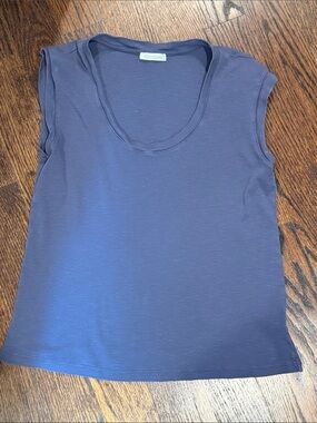 Adore Scoop Neck Tank Top - Dusty Blue